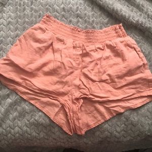 forever 21 coral flow shorts